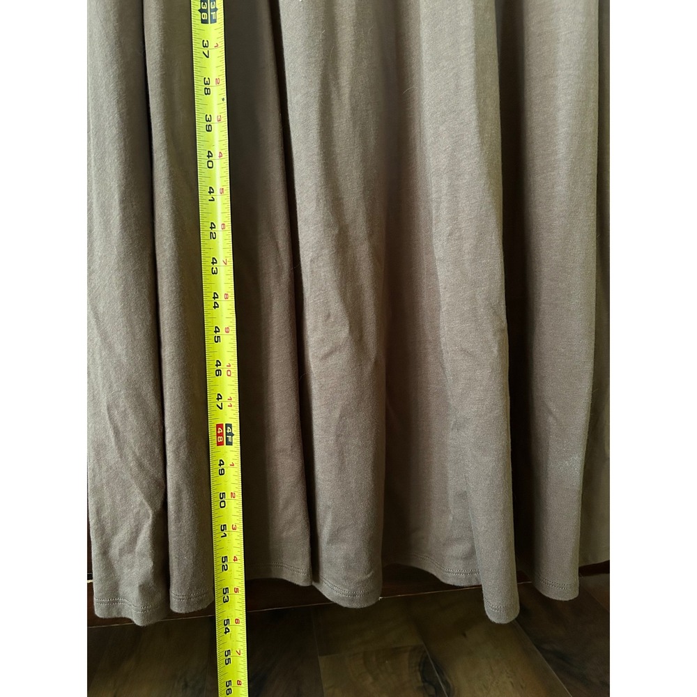 Soft Surroundings Brown Cotton Modal Sleeveless Maxi Dress Pockets Petite Large - Picture 7 of 12
